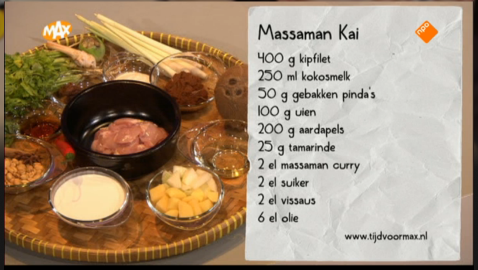 Tijd voor Max recept Massaman curry